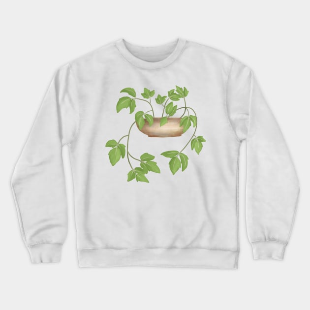 Poison ivy on a pot Crewneck Sweatshirt by Amalus-files